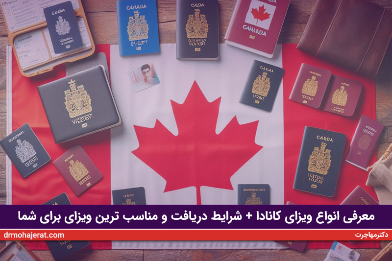 انواع ویزای کانادا
